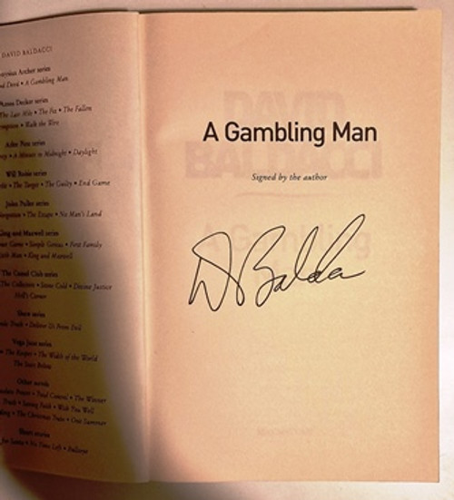 David Baldacci / A Gambling Man (Signed by the Author) (Large Paperback).