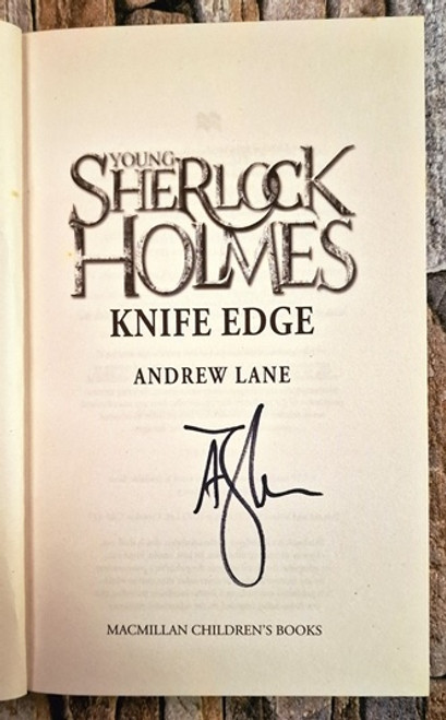 Andrew Lane / Young Sherlock Holmes: Knife Edge (Signed by the Author) (Large Paperback)