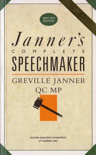 Greville Janner / Janner's Complete Speechmaker (Large Paperback)