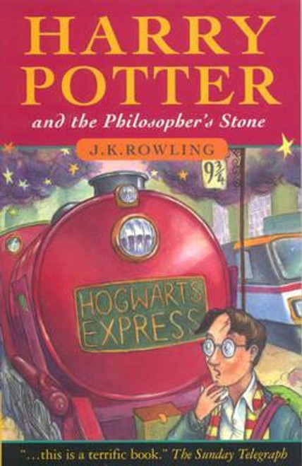 Rowling, J.K / Harry Potter and the Philosopher's Stone (Hardback) (Text Line Joanne Rowling) (Old Dumbledore on the cover) Illustrations Thomas Tylor (Strapline: Triple Smarties Gold Award Winner)