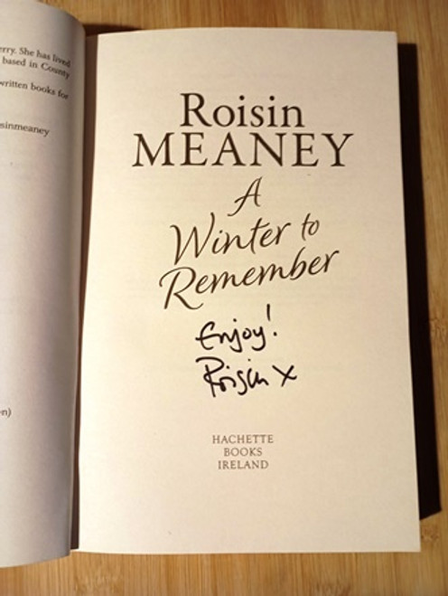 Roisin Meaney / A Winter to Remember. (Signed by the Author) (Large Paperback)