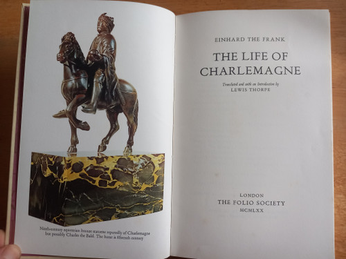 Einhard - Life of Charlemagne ( Vita Karoli Magni)  - HB SLIPCASED - Folio