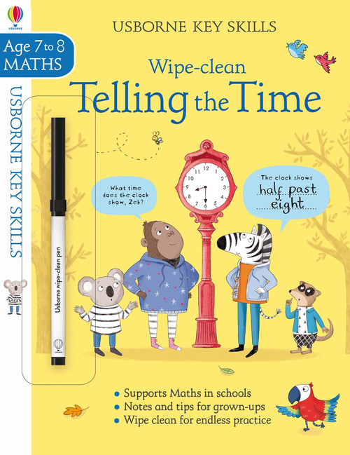 Holly Bathie / Key Skills Wipe-Clean - Telling the Time (Children's Picture Book)