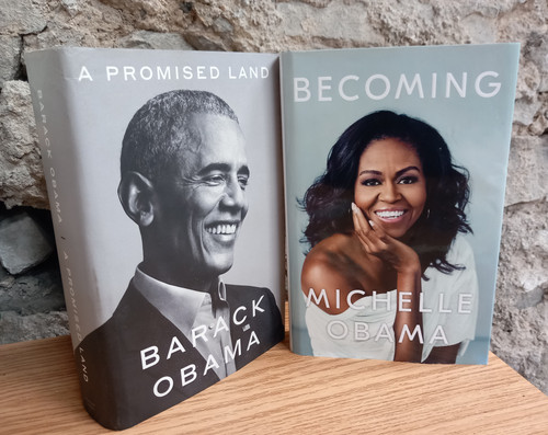 Barack Obama & Michelle Obama - 2 Book Lot -  Becoming ( HB 2018)  | A Promised Land ( HB 2020)