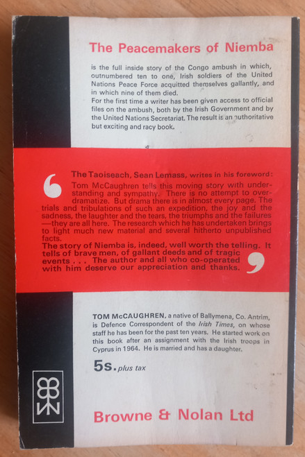Tom McCaughren - The Peacemakers of Niemba - PB - First Edition 1966
