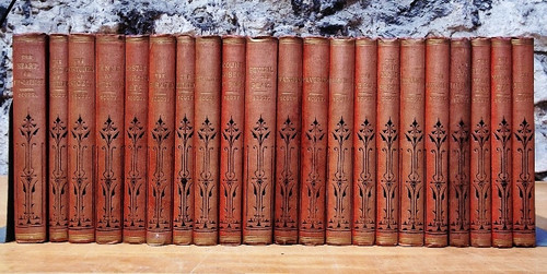Sir Walter Scott / Waverley Novels Circa 1880 (21 Book Collection)