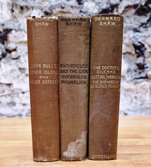 Bernard Shaw Circa 1910s (3 Book Collection)