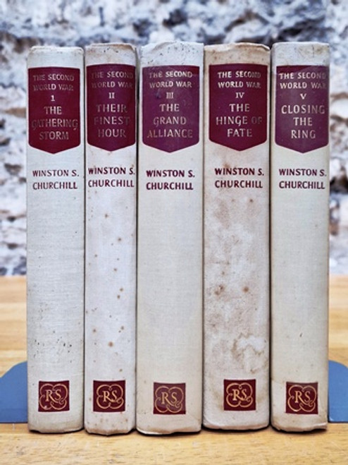 Winston S. Churchill / The Second World War Vol 1-5 (1954) (5 Book Collection)