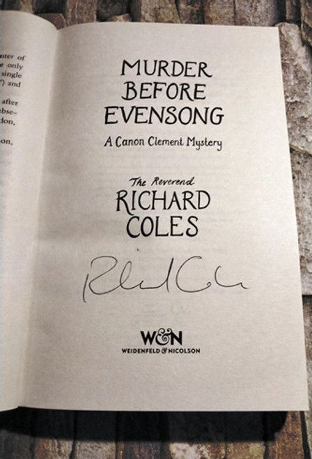 Richard Coles / Murder Before Evensong (Signed by the Author) (Paperback)