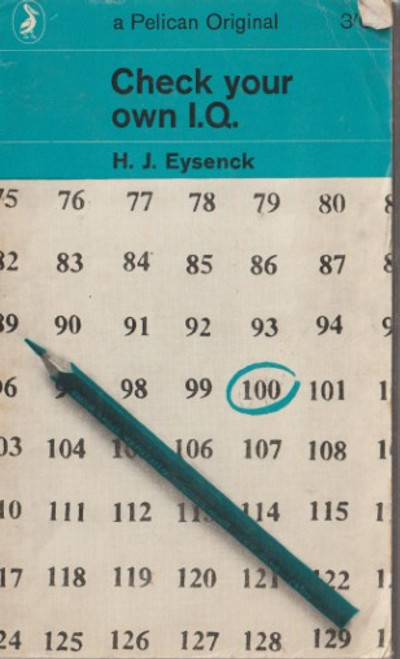 H. J. Eysenck / Check your own I.Q. (Vintage Paperback)