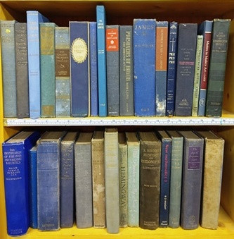 1 Meter of Antiquarian books Mixed Covers Met 15