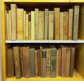 1 Meter of Antiquarian books Pale Covers Met 16