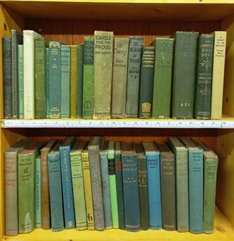1 Meter of Antiquarian books Green Covers Met 26