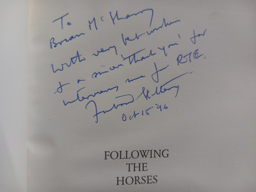 Finbarr Slattery - Following the Horses - HB - SIGNED HB - KERRY  - 1996