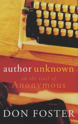 Don Foster / Author Unknown (Hardback)