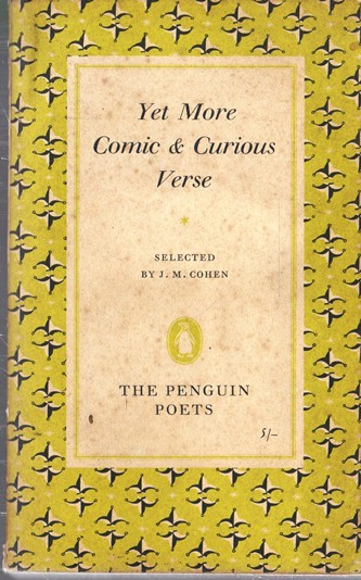 J. M. Cohen / Yet More Comic & Curious Verse (Vintage Paperback)