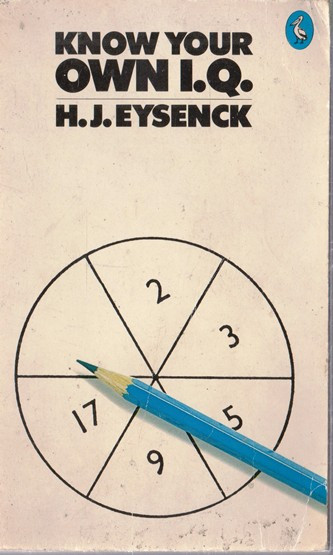 H. J. Eysenck / Know your own I.Q... (Vintage Paperback)