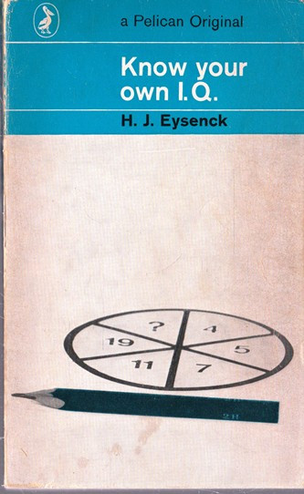 H. J. Eysenck / Know your own I.Q.... (Vintage Paperback)