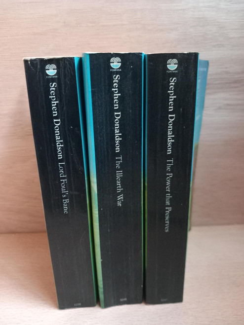 Stephen Donaldson - The Chronicles of Thomas Covenant ( Books 1-3) - Lord Foul's Bane, The Power that Preserves, The Illearth War -Fontana UK