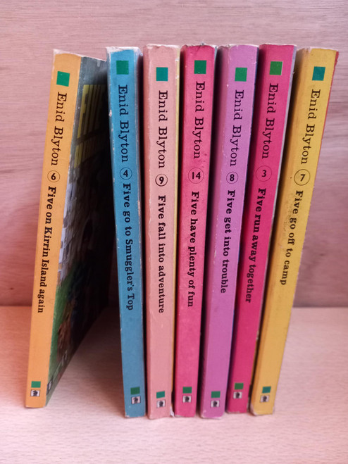 Enid Blyton - 8 Famous Five Books - Five go off to Camp, Five Get Into Trouble, Five Have Plenty of Fun, Five Go to Smuggler's Top, Five Run Away Together, Five Fal Into Adventure, Five on Kirrin Island Again, Five Are Togetehr Again