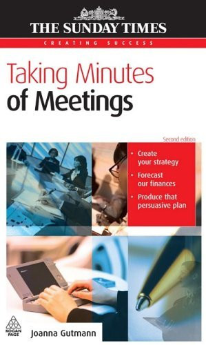 Joanna Gutmann / Taking Minutes of Meetings (Large Paperback)