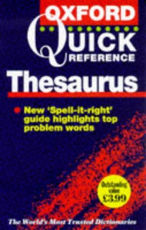 Alan Spooner / The Oxford Quick Reference Thesaurus