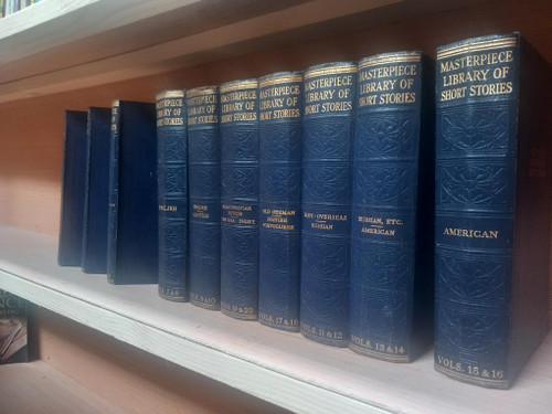 J.a Hammerton (Editor) - Masterpiece Library of Short Stories ( 10 Volume HB Vintage Set ) - Scottish, Irish, American, Russian, War Stories, Scandivanian - 1930's (Complete set)
