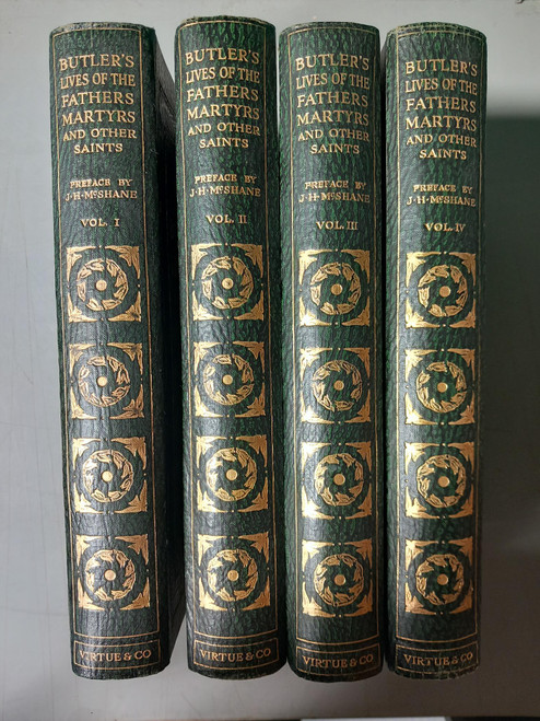 Alban Butler - Butler's Lives of the Fathers, Martyrs and Other Saints - HB 4 Volume Illustrated Set, 1927