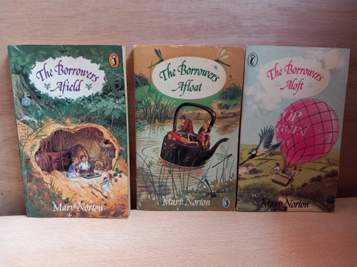 Mary Norton - The Borrowers Afield | The Borrowers Afloat | The Borrowers Aloft - 3 X  Vintage 1980 PB