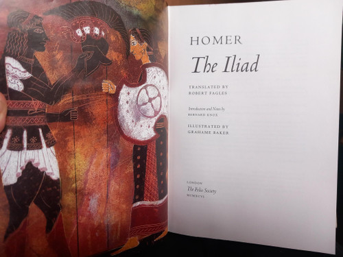 Homer - The Iliad ( Translated by Robert Fagles ) - HB SLIPCASED Folio Society Edition 1998