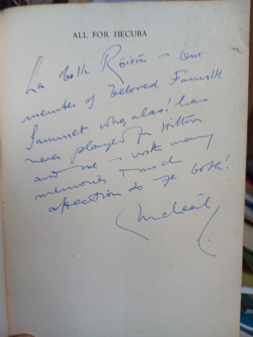 Micheál MacLiammmóir - All for Hecuba : A Theatrical Autobiography - SIGNED, Revised 3rd Edition 1961