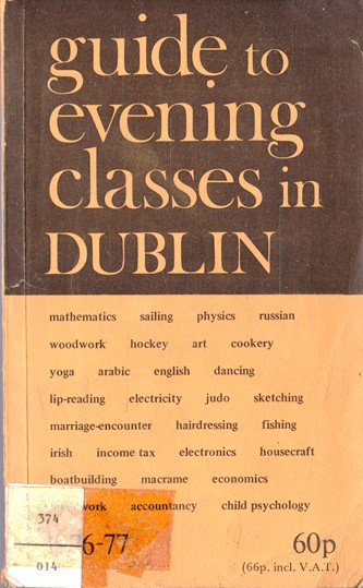 Wolfhound Press / Guide to evening classes in Dublin (Vintage Paperback)