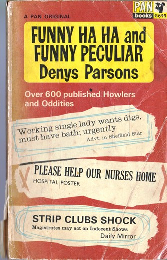 Denys Parsons / Funny Ha Ha and Funny Peculiar (Vintage Paperback)