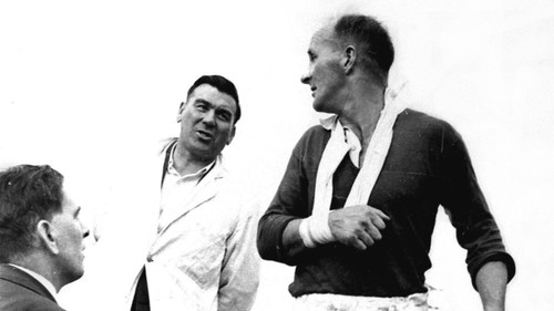 A press photo of Ring and Mackey in 1957, book cover image  to follow.