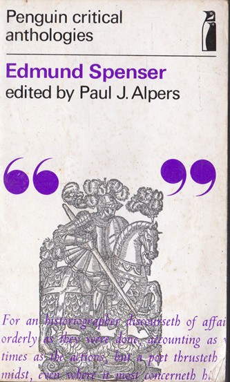 Paul J. Alpers / Edmund Spenser (Vintage Paperback)