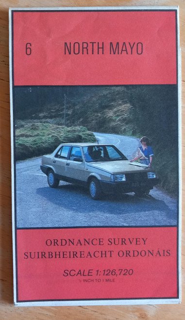 Ordnance Survey Ireland - North Mayo ( Map 6)  Half-Inch to 1 Mile, 1986  ( Scale 1:126720)