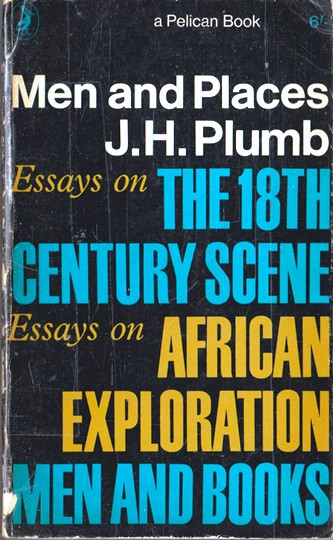 J. H. Plumb / Man and Places (Vintage Paperback)