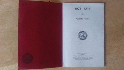 Forde, Alleen - Not Fair Catholic Truth Society Pamphlet / Wexford 1950's PB