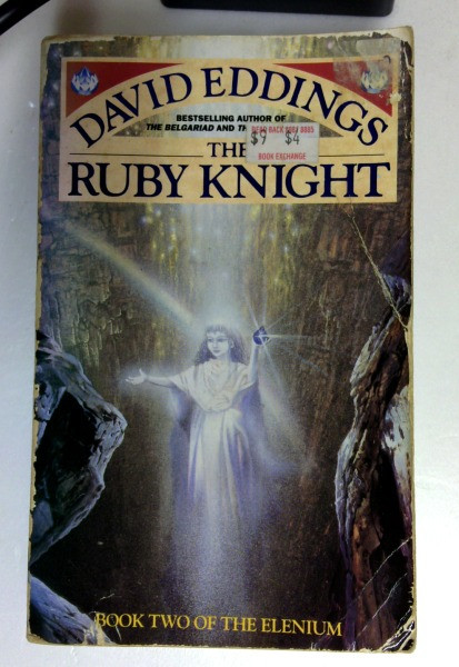 David Eddings / The Ruby Knight: Book Two of the Elenium (Older Edition Small Paperback) (1)