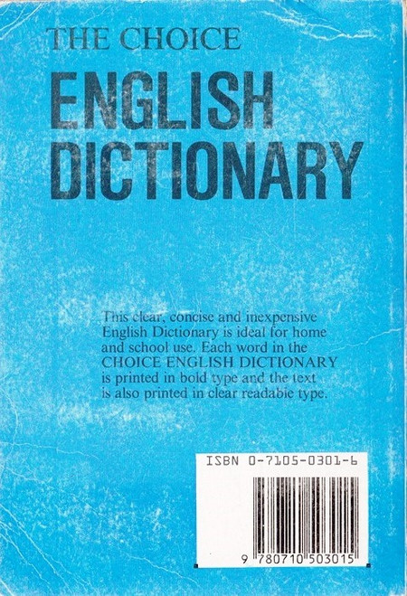 The Choice English Dictionary