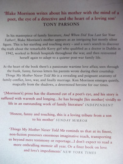 Blake Morrison / Things My Mother never told Me