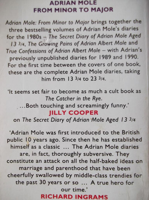 Sue Townsend / Adrian Mole From Minor to Major