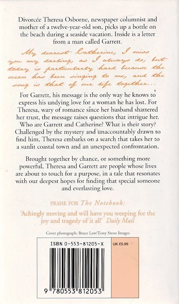 Nicholas Sparks / Message in a Bottle