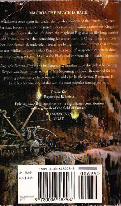 Raymond E. Feist / Rage of a Demon King ( Serpentwar Saga Book 3) Raymond E. Feist / Rage of a Demon King ( Serpentwar Saga Book 3)