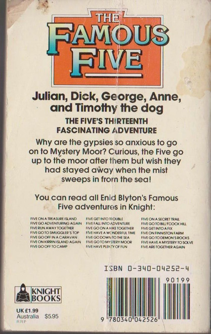 Enid Blyton / Five Go To Mystery Moor ( Famous Five Series - Book 13 )