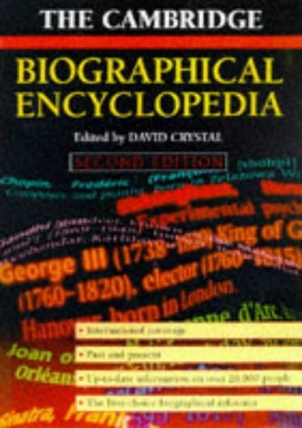David Crystal / The Cambridge Biographical Encyclopedia (Coffee Table ...