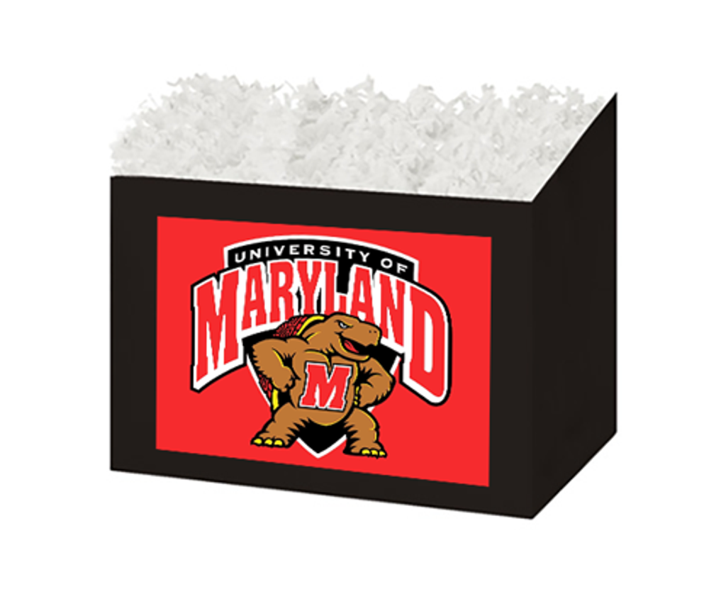 Let's Go Maryland Terps!  That's right we have team spirit.  Select your favorite team themed football fan basket.  Your gift will include open and eat, sweet and savory items, crackers, cheese, sausage, pretzels, nuts, dipping mustard, 2 regional beers, a football themed bottle opener and foil football chocolates.