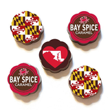 Maryland Themed Chocolate Caramel Truffles 5 Piece