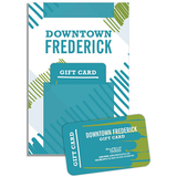 Add A Downtown Frederick Gift Card is an easy way added value and a great gift to friends and family as well as thank your valued customers and clients. The gift cards are valid at more than 170 Downtown Frederick stores, restaurants, theaters and galleries. Sold in increments of $25, $50 or $100.