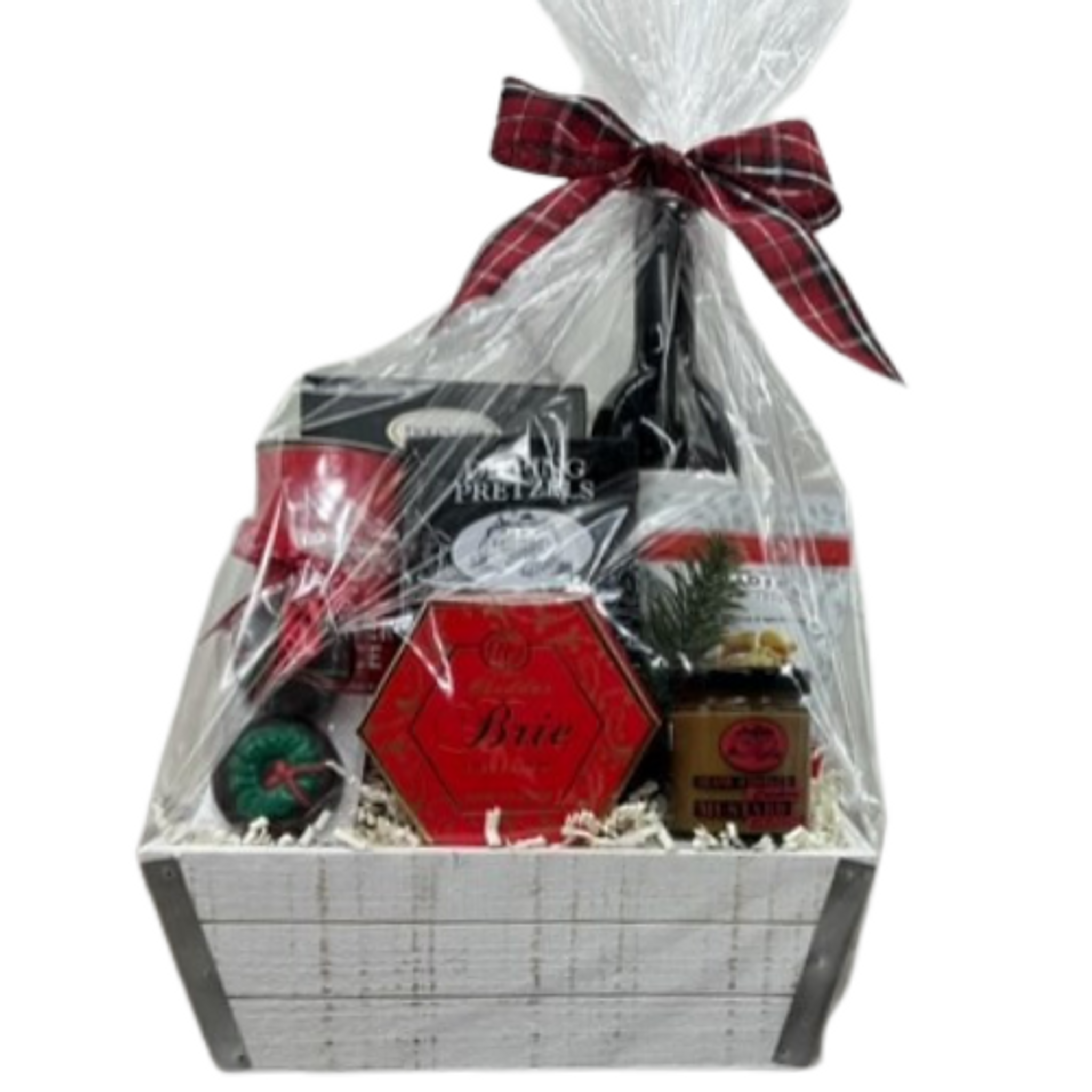 Holiday Wine & Appetizer Gift Set – Christmas gift baskets – New